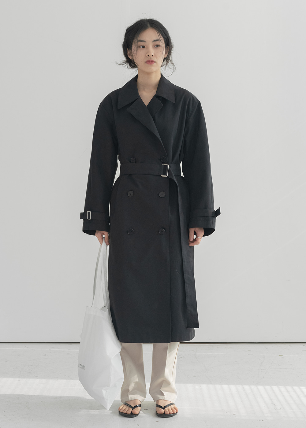 Spring double trench coat