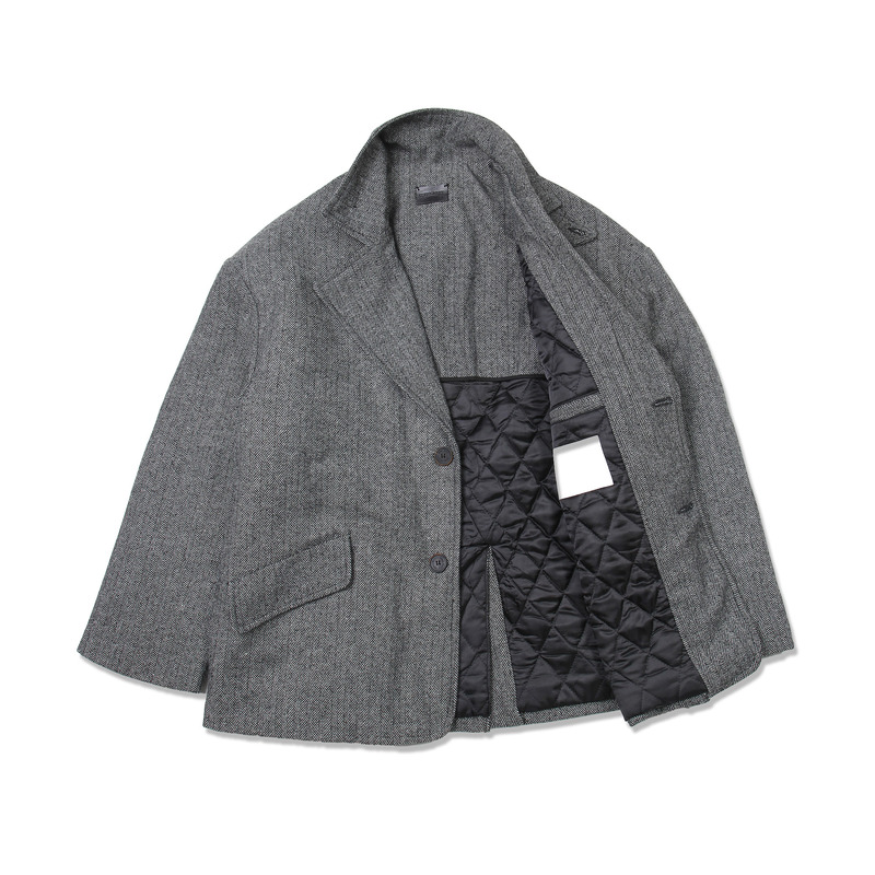 Herringbone Over Suit Jacket(Gray)