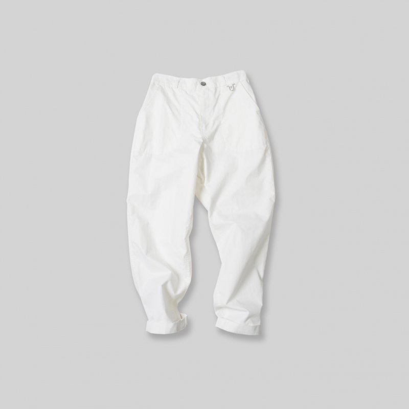 Usual Cropped Pants_White
