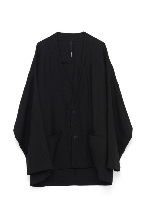 V-Neck Linen Jacket