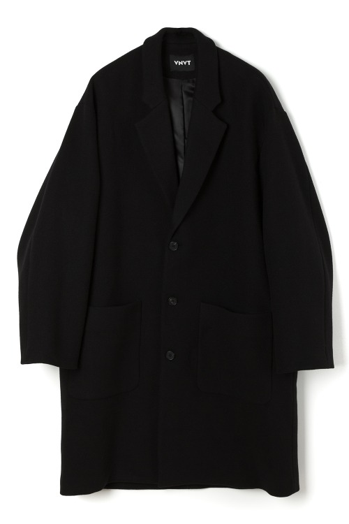 Three Button Wool Overcoat