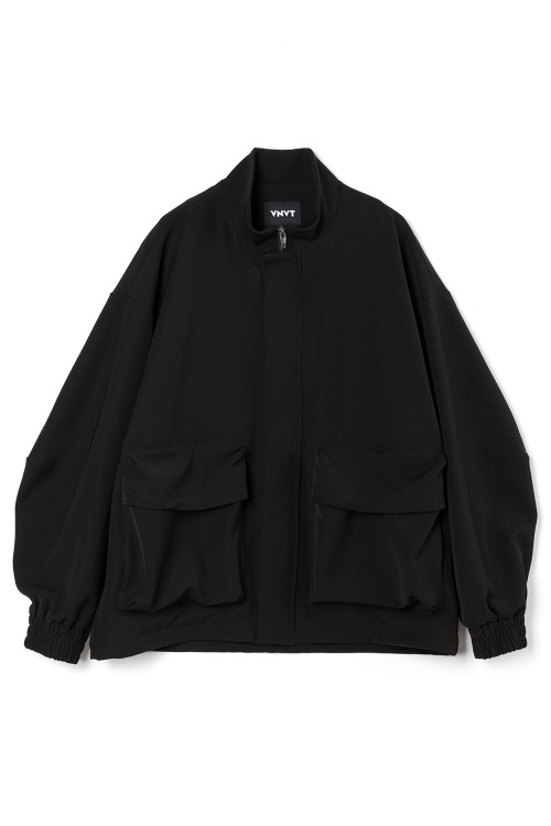 [F/W] High-Neck Big Pocket Jacket [BLACK]