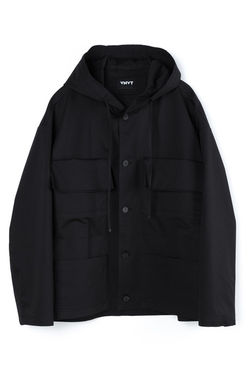 [S/S] Hooded Short Jacket [BLACK]