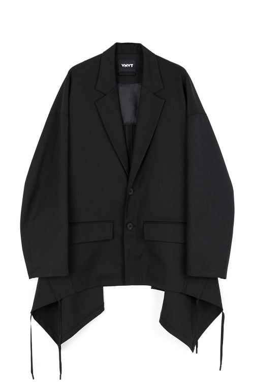 [F/W] Shirring Blazer Jacket [BLACK]