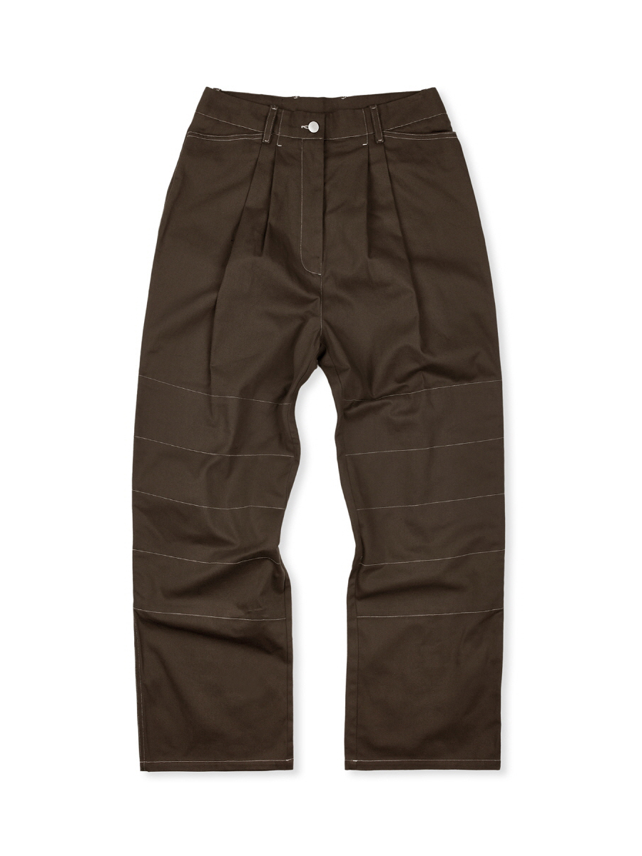 WIDE FIT CARPENTER PANTS BROWN(FOR WOMEN)