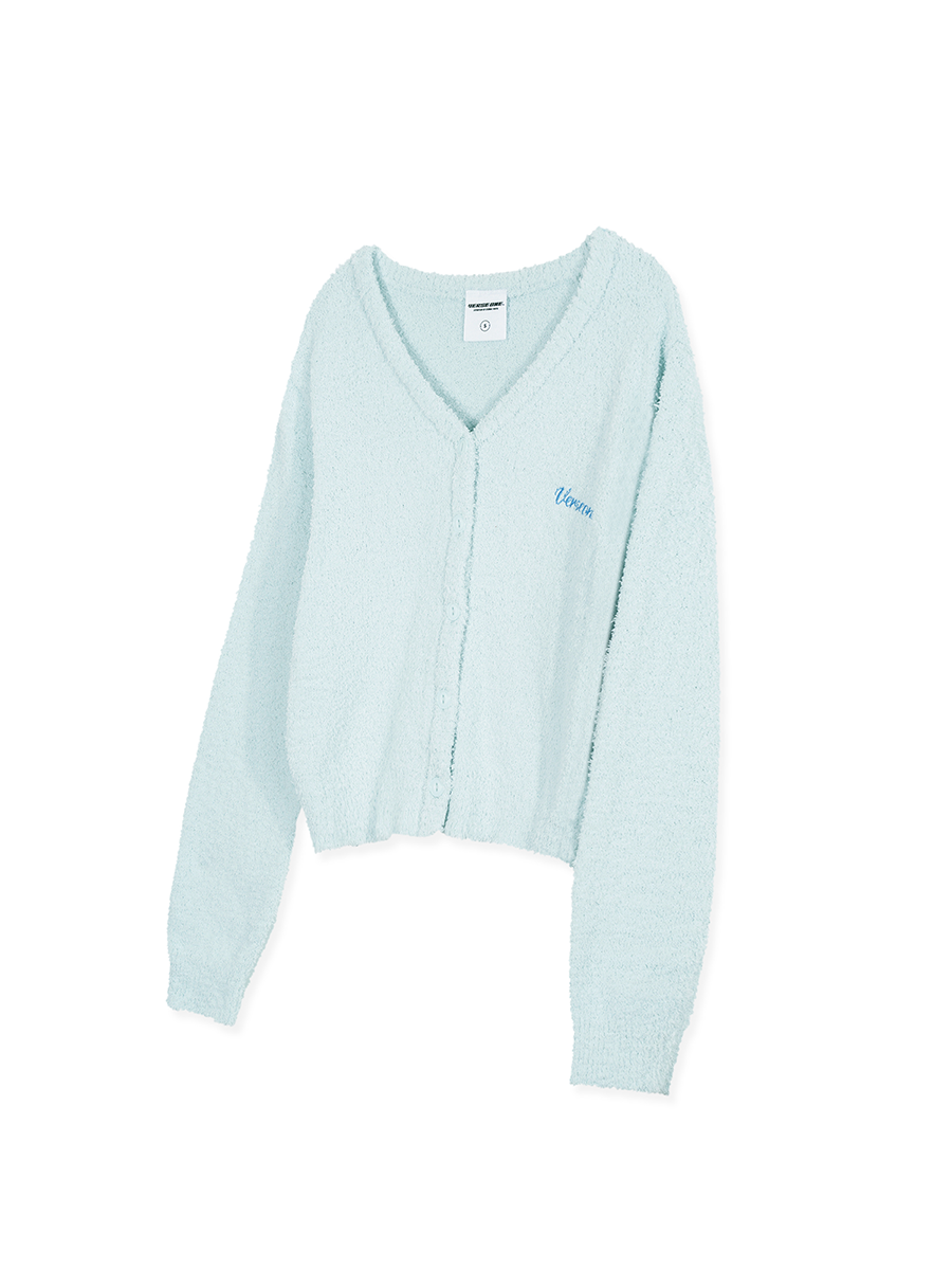 EMBROIDERED LOGO CARDIGAN MINT(NEW)