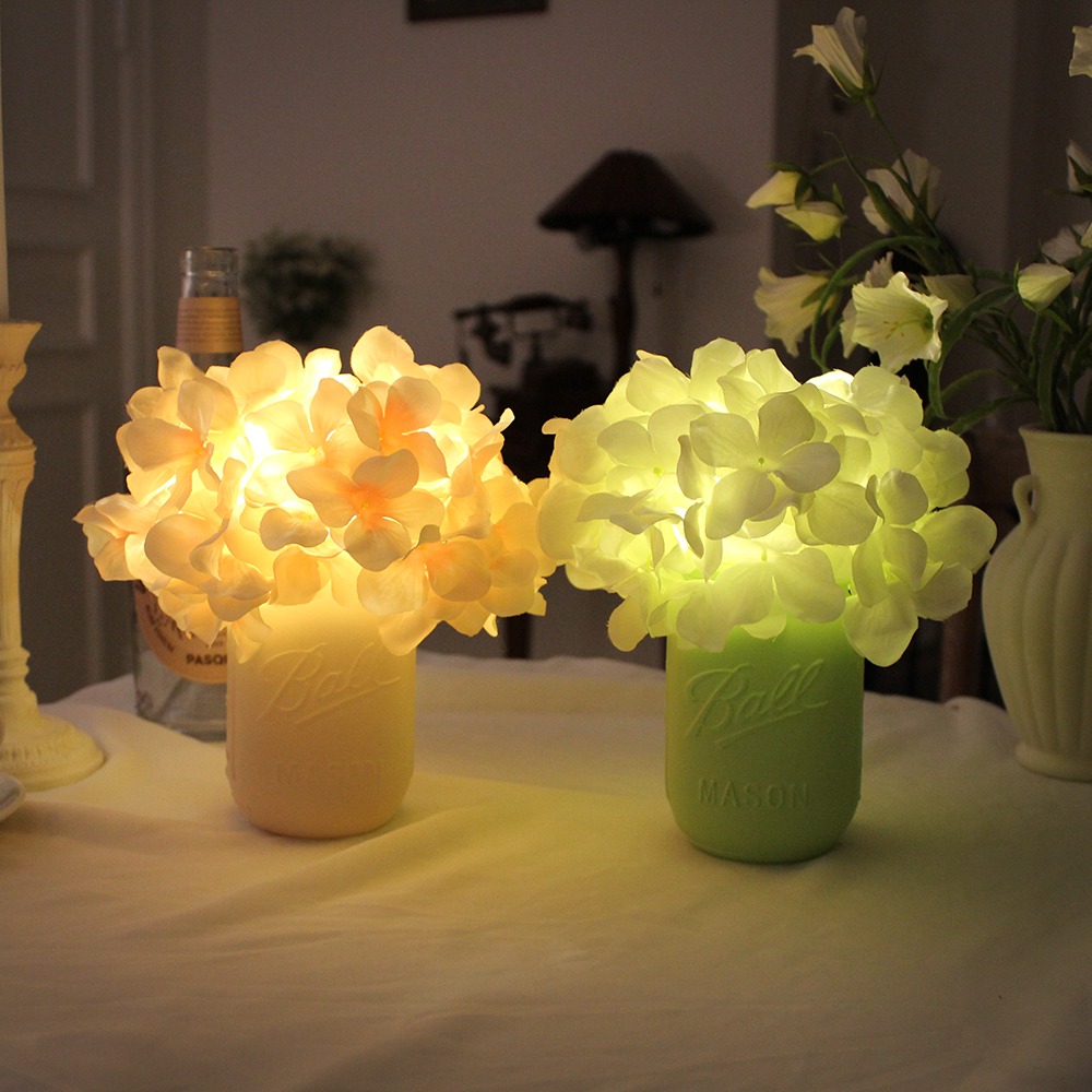 몽실 수국 팟 LED 무드등 - mongceil hydrangea pot LED