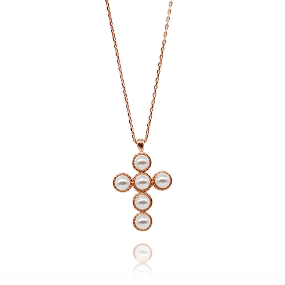 트위스트 십자가 N ( Twist cross pendant necklace )