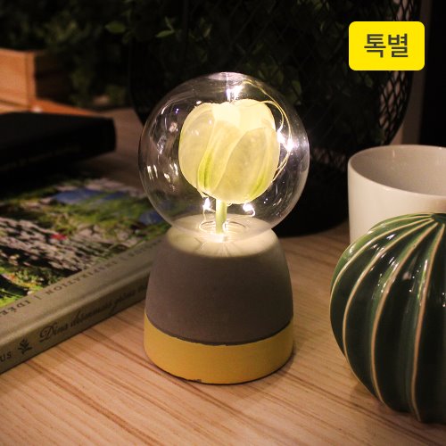 [추천선물] New 비아케이 베이비 튤립팟 소품겸 LED 무드등 [+선물포장] (톡별)