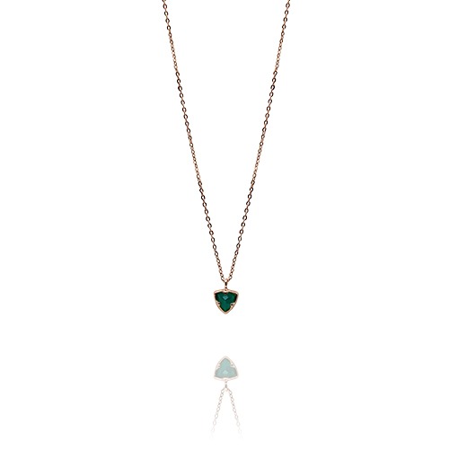 트라이앵글 그린 N ( Triangle green necklace )