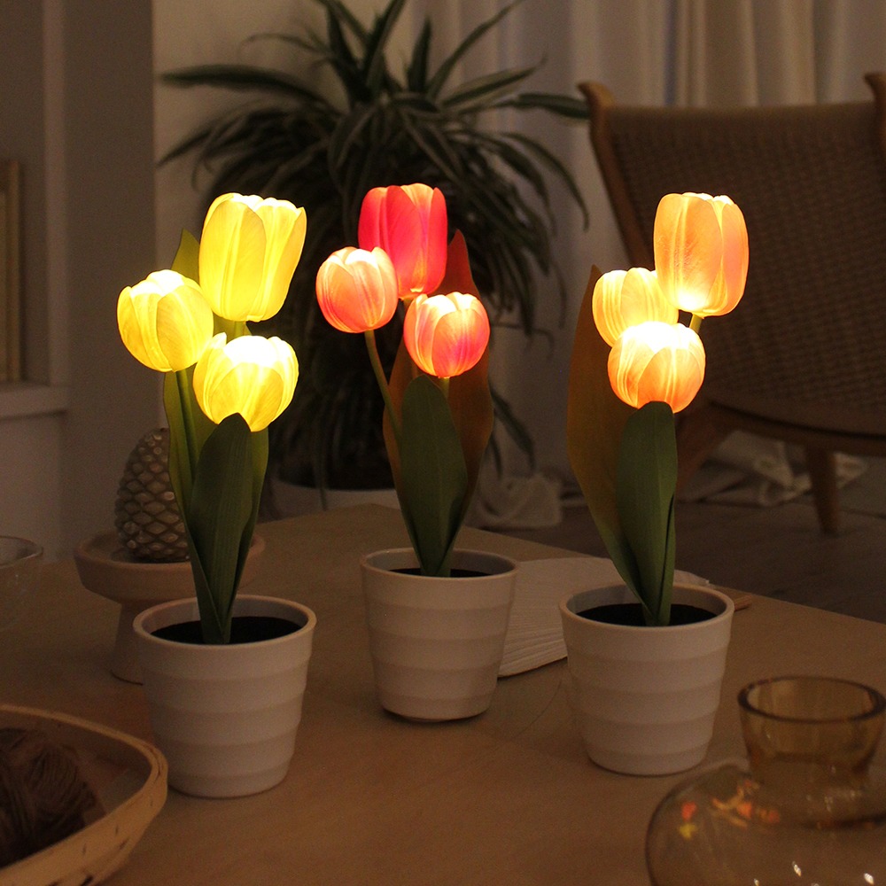 후르츠 튤립팟 LED 무드등-fruits tulip pot LED