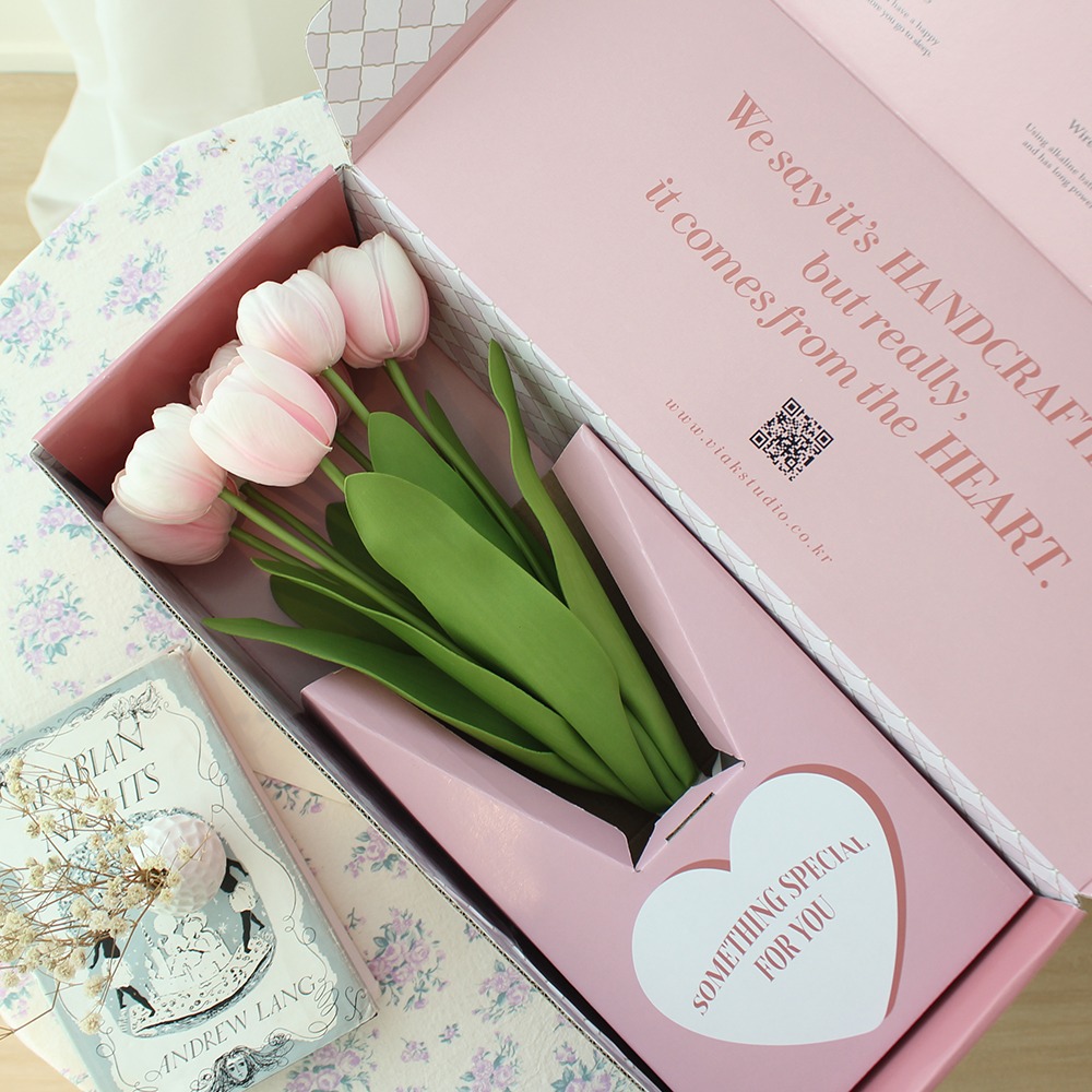 [신상] 글램 핑크 튤립 부케 LED 무드등 - glam pink tulip bouquet LED