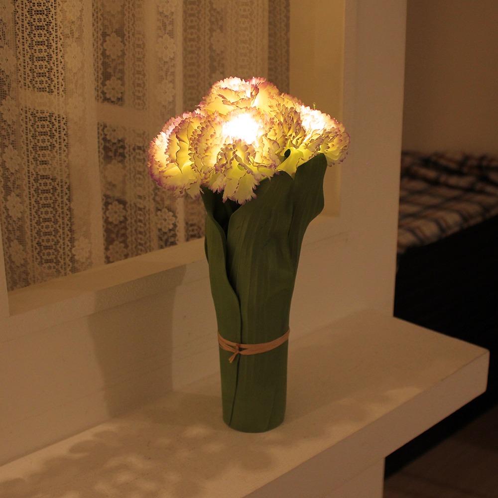 카네이션 LED 무드등 - carnation LED lights