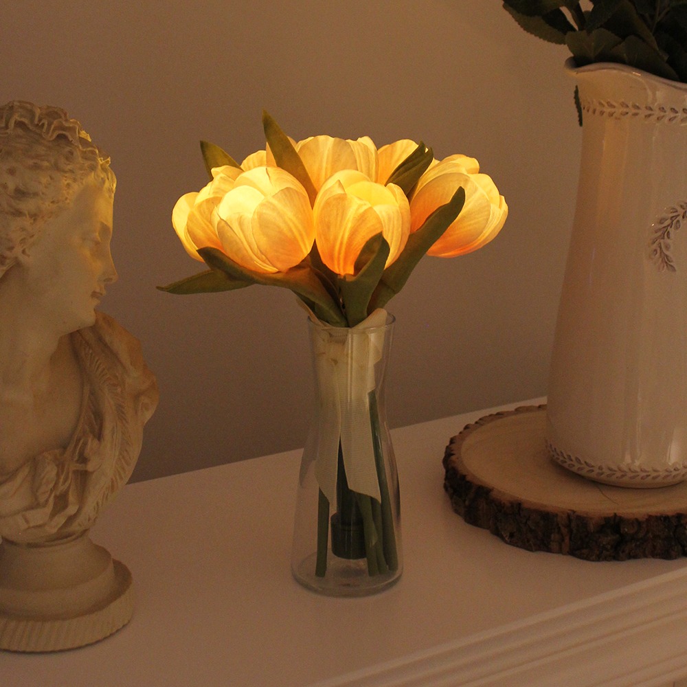 블룸 튤립 부케 LED 무드등+ 리모콘 - Bloom tulip bouquet LED lights