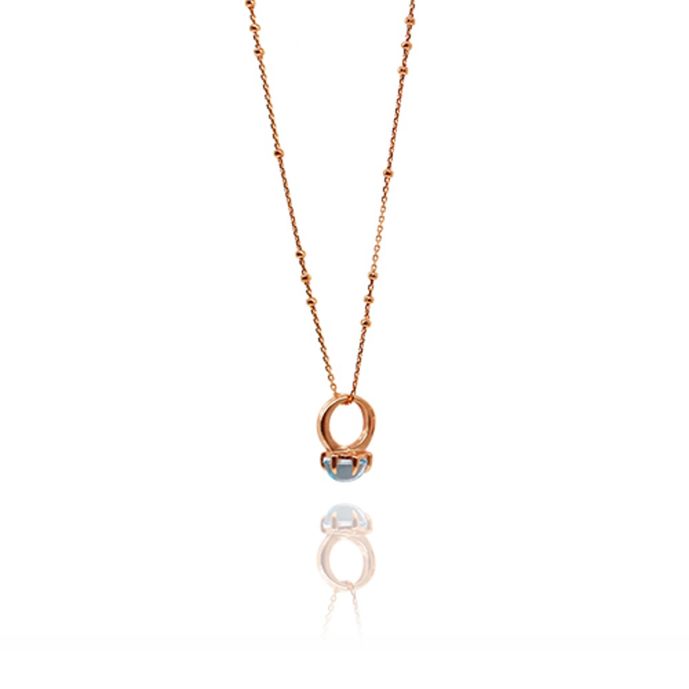 스톤링 N (Stone ring necklace ) _ topaz