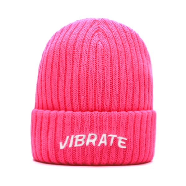 VIBRATE - SIGNATURE BEANIE (pink)