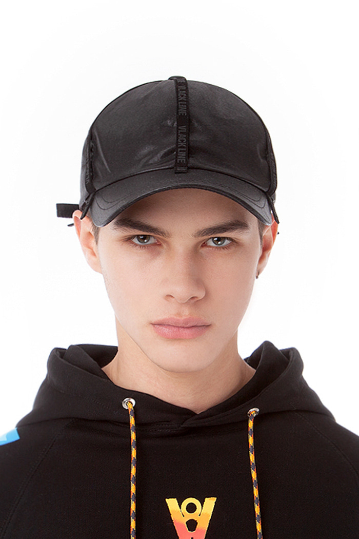 SUEDE TAPE POINT BALL CAP (BLACK)