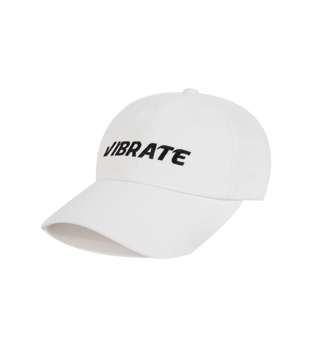 VIBRATE - SIGNATURE NAME BALL CAP (white)