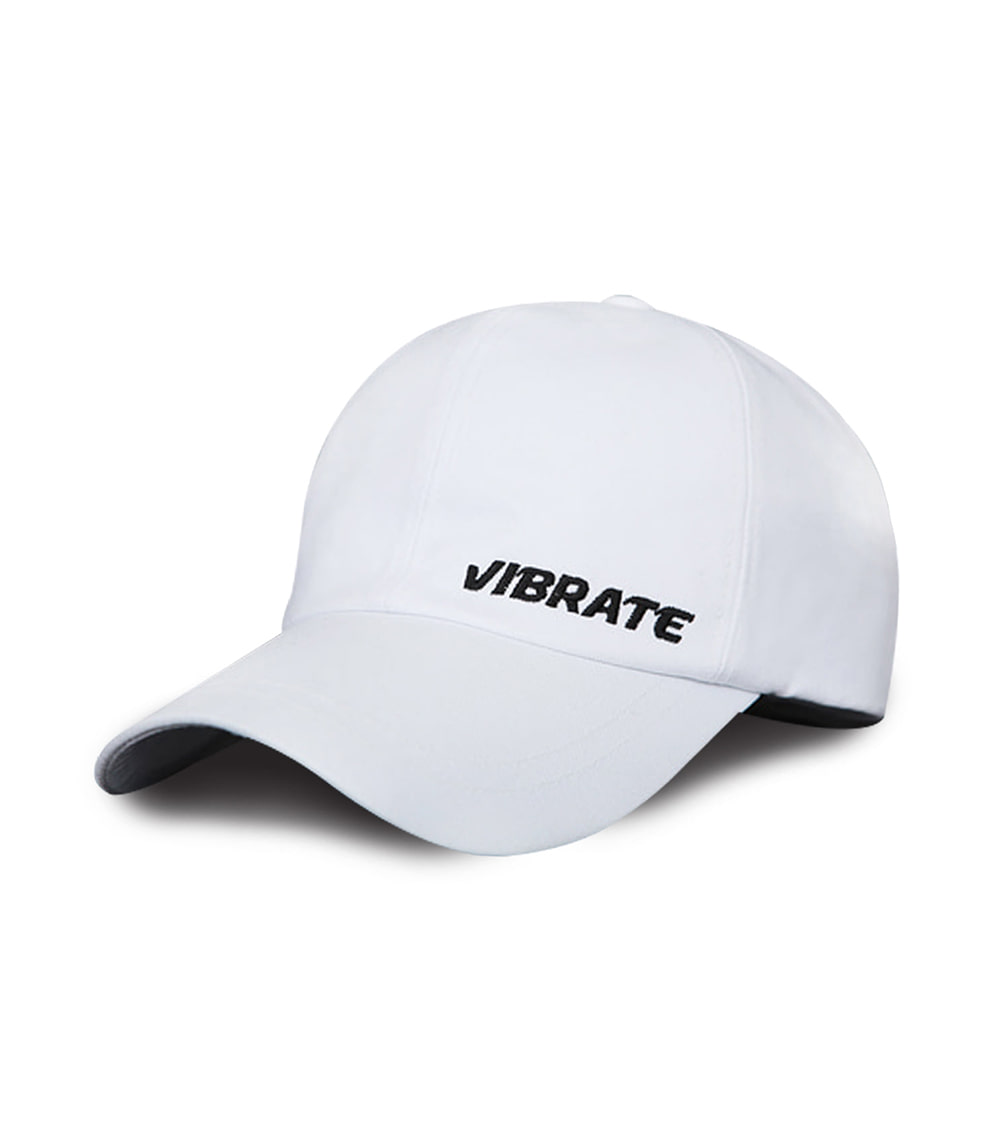 VIBRATE - BASIC SIDE LOGO BALL CAP (WHITE)
