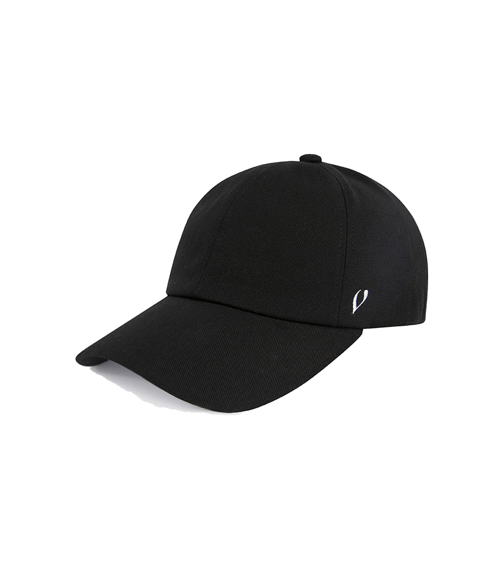 BLACK LINE - REAL COTTON BALL CAP (BLACK)