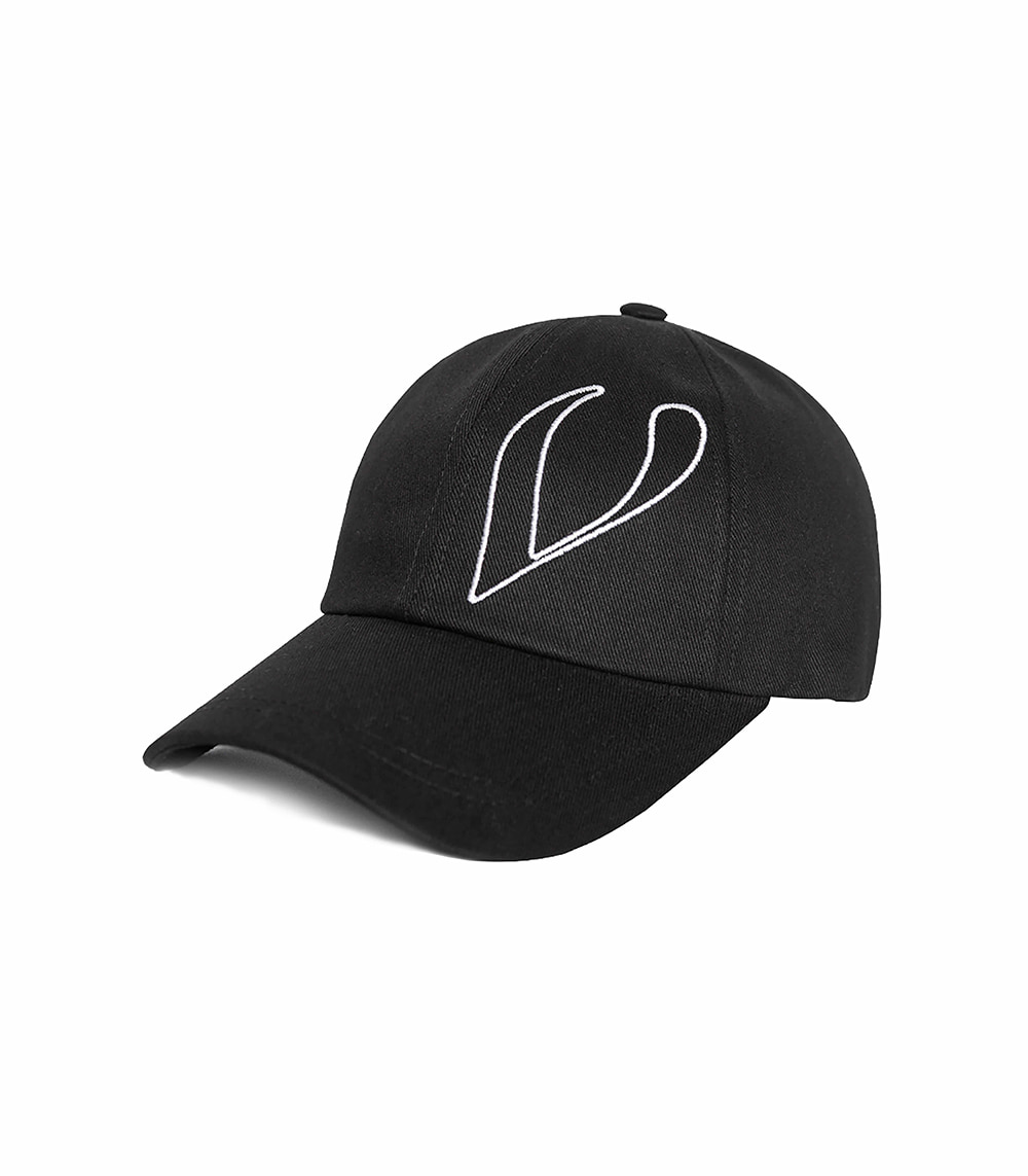 STITCH LOGO BALL CAP (BLACK)
