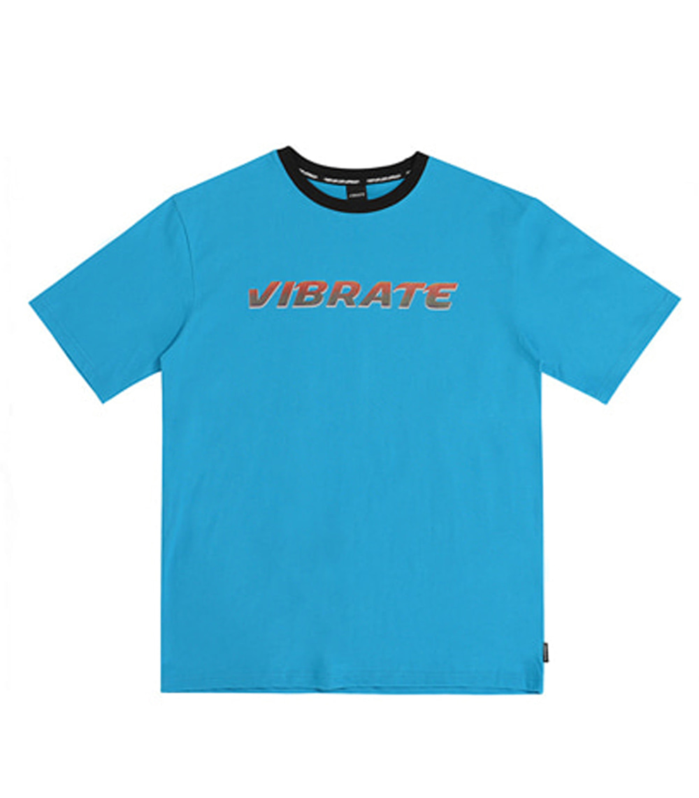 NECK POINT TWO TONE T-SHIRT (BLUE)