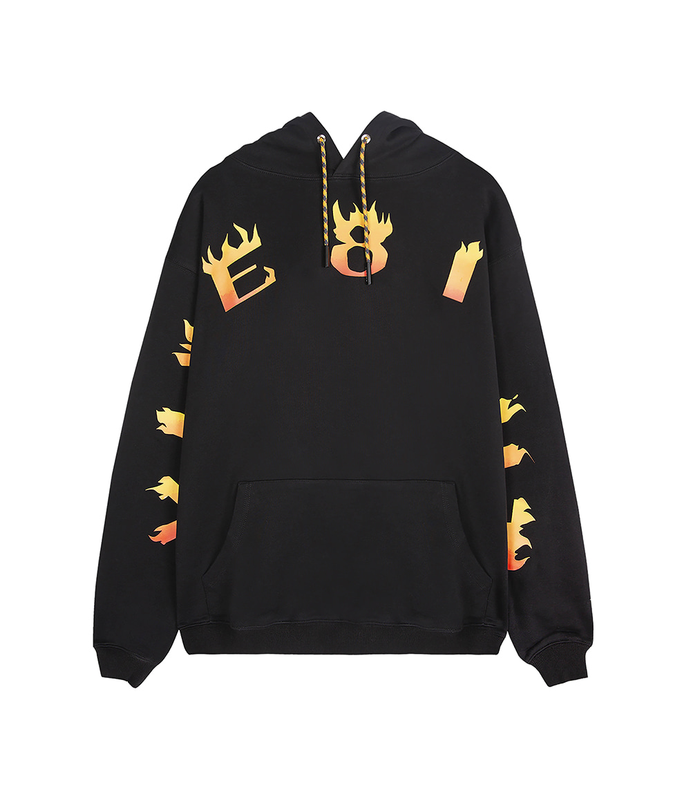 VIBE8IGHT ON CHEST HOODIE (BLACK)