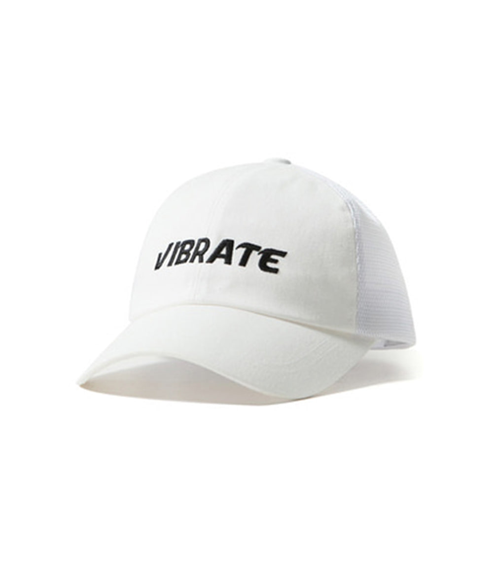 MESH SIGNATURE BALL CAP (WHITE)
