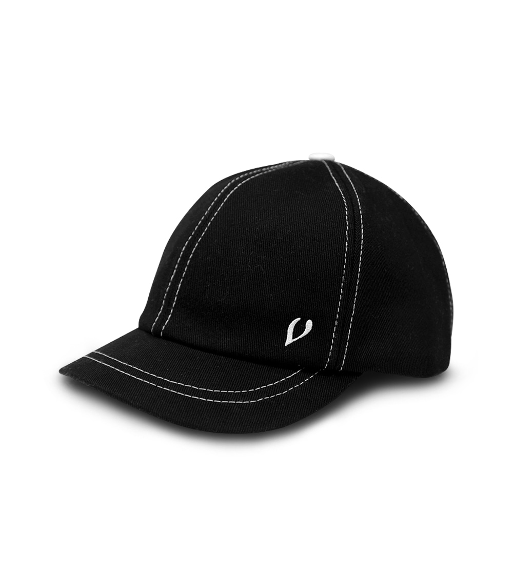 BLACK LINE - RIDING COTTON BALL CAP (BLACK)