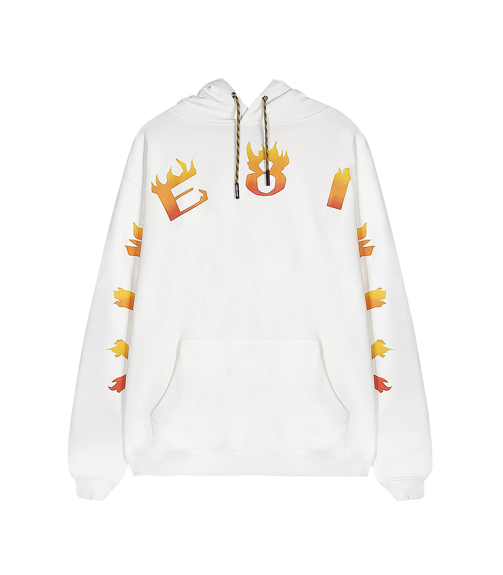 VIBE8IGHT ON CHEST HOODIE (WHITE)