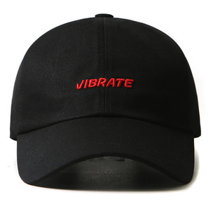 VIBRATE - 3D BASIC BALL CAP (red&amp;black)