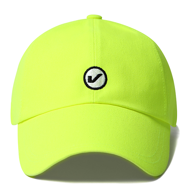 VIBRATE - CIRCLE V BALL CAP (neon yellow)