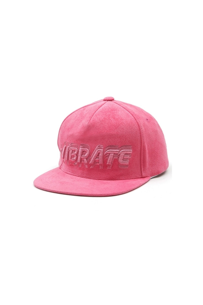 SIGNATURE NAME SNAPBACK (SUEDE PINK)