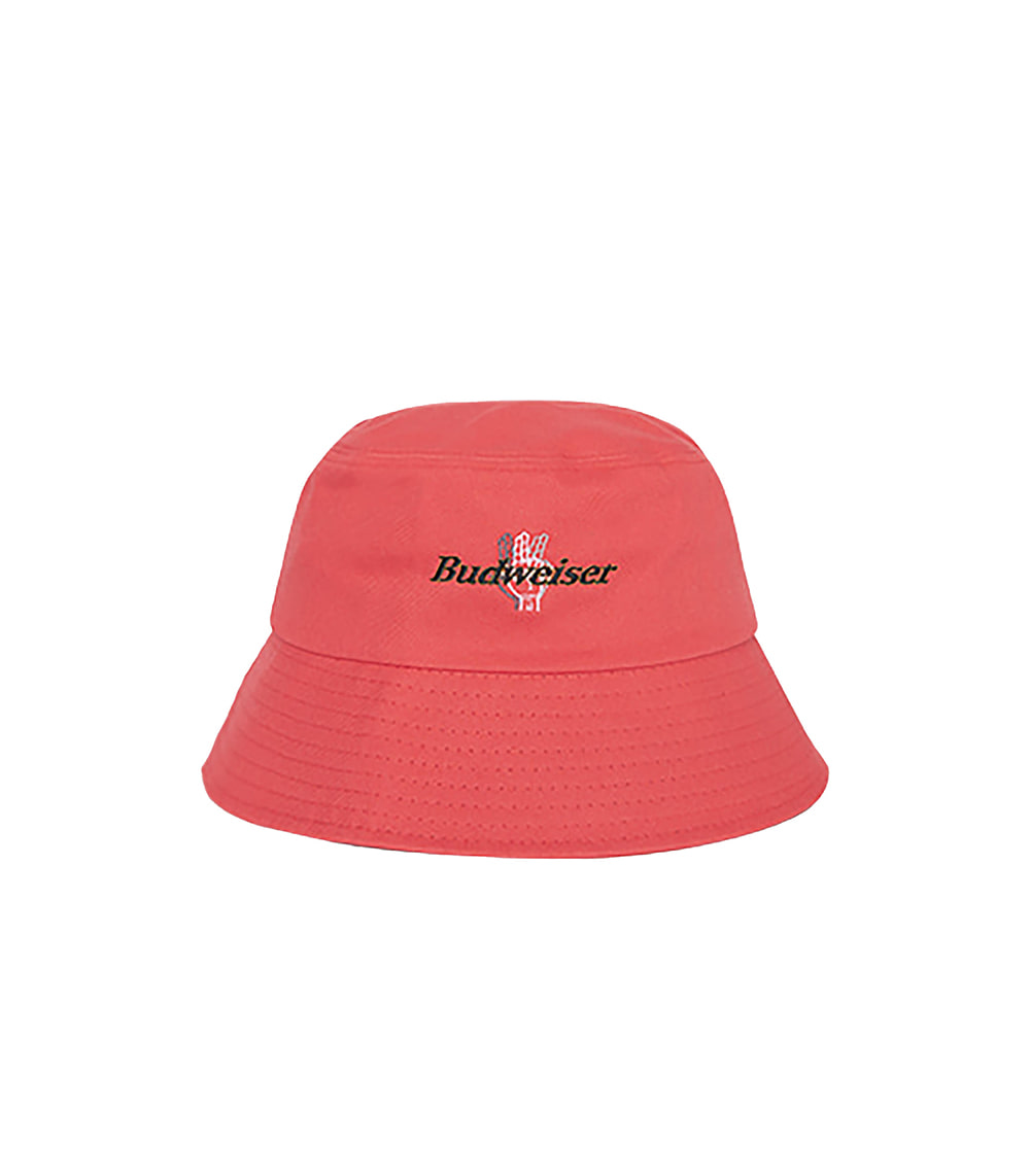 VIBRATE X BUDWEISER - LOGO COMBI BUCKET HAT (RED)