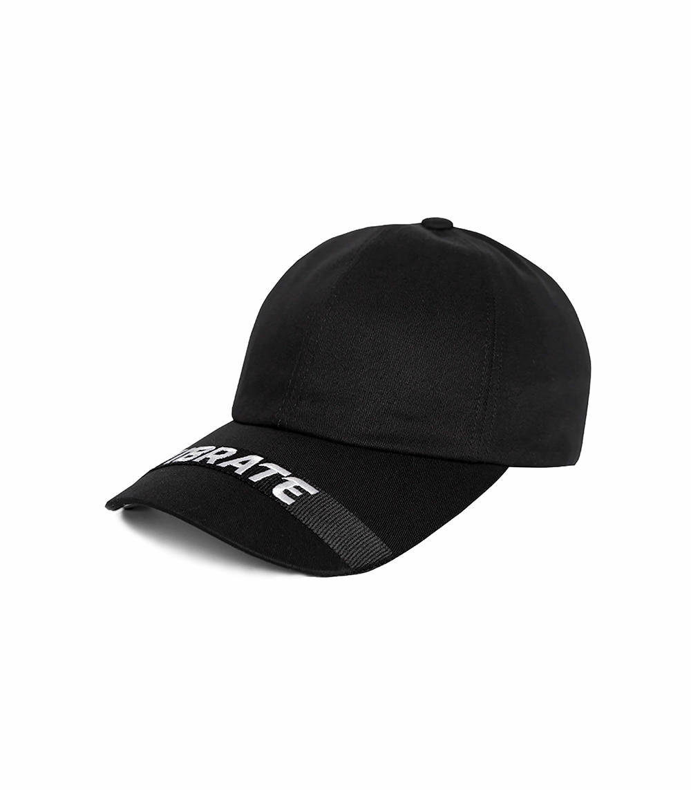 vibrate cap ring DAMAGED TWIN RING BALL CAP (BLACK) main image 0