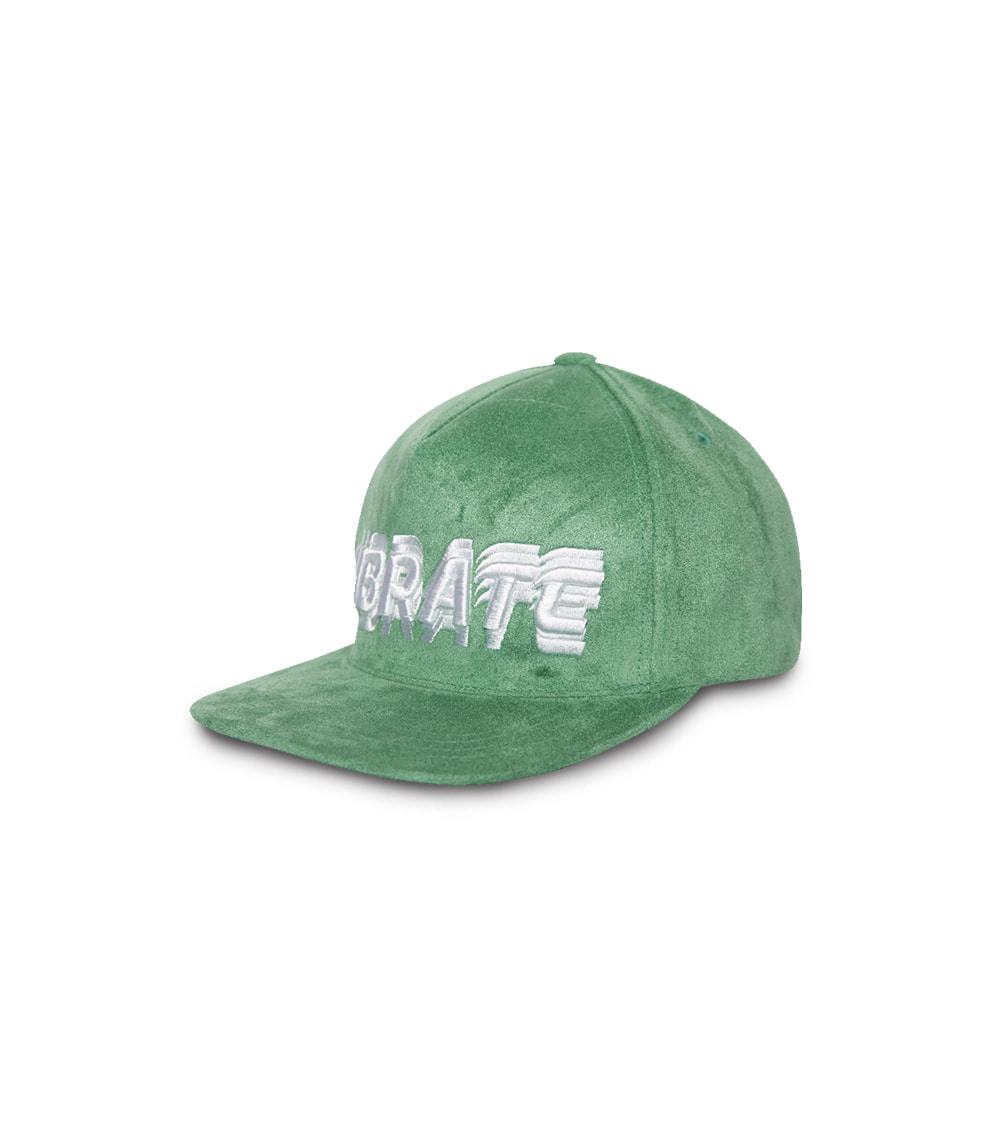 SIGNATURE NAME SNAPBACK (SUEDE GREEN)