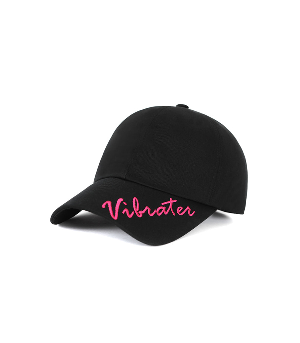 VIBRATE - VISOR LOGO BALL CAP (PINK&amp;BLACK)