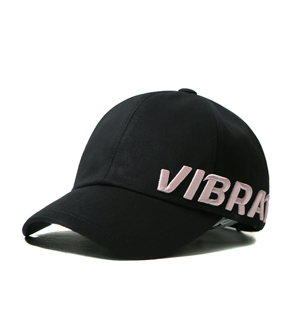 VIBRATE - SIDE SIGNATURE BALL CAP (pink&amp;black)