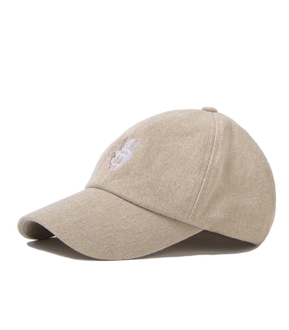 VIBRATE - PIGMENT HAND SIGN BALL CAP (BEIGE)