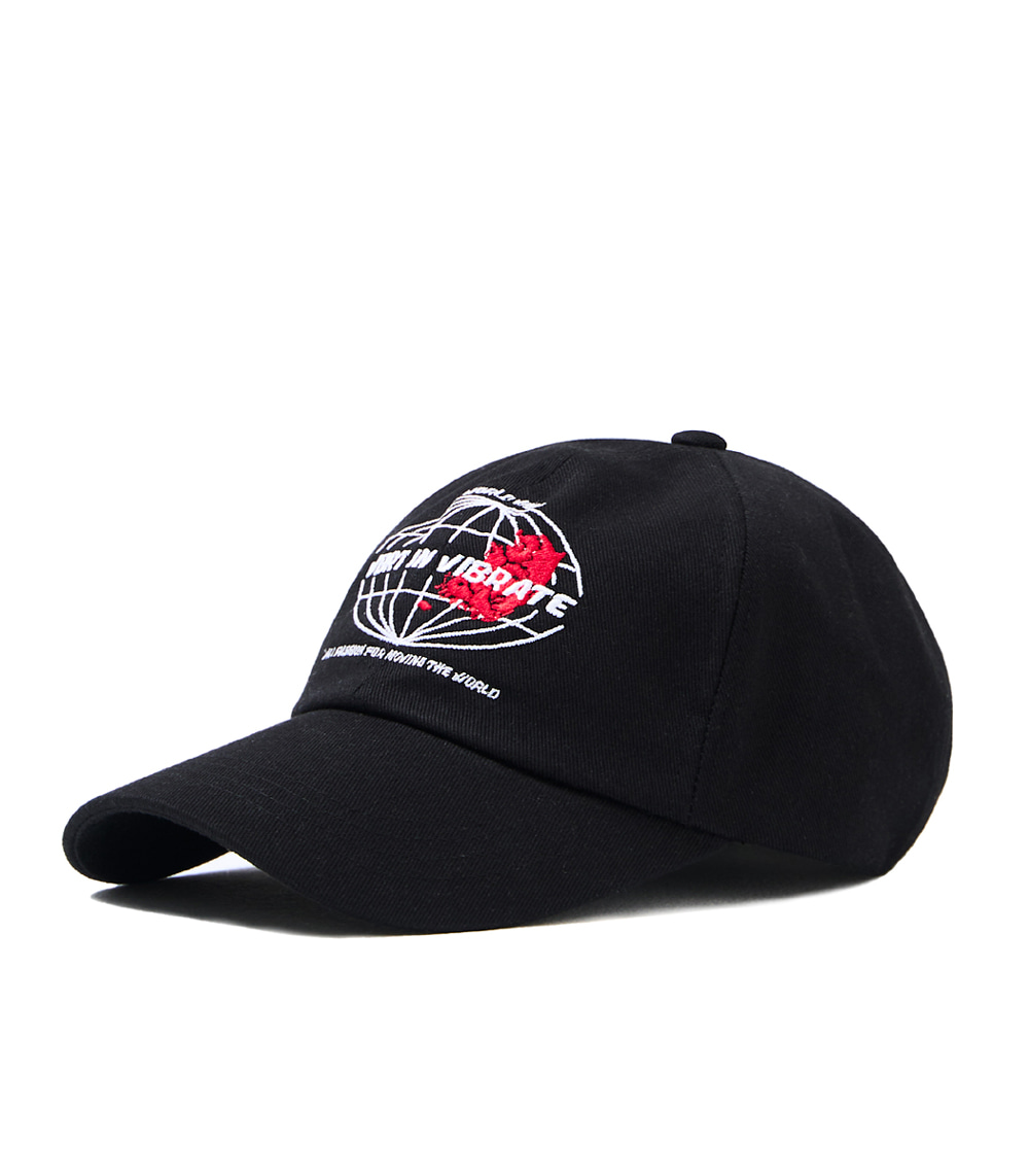 VBRT - WORLD WIDE BALL CAP (BLACK)