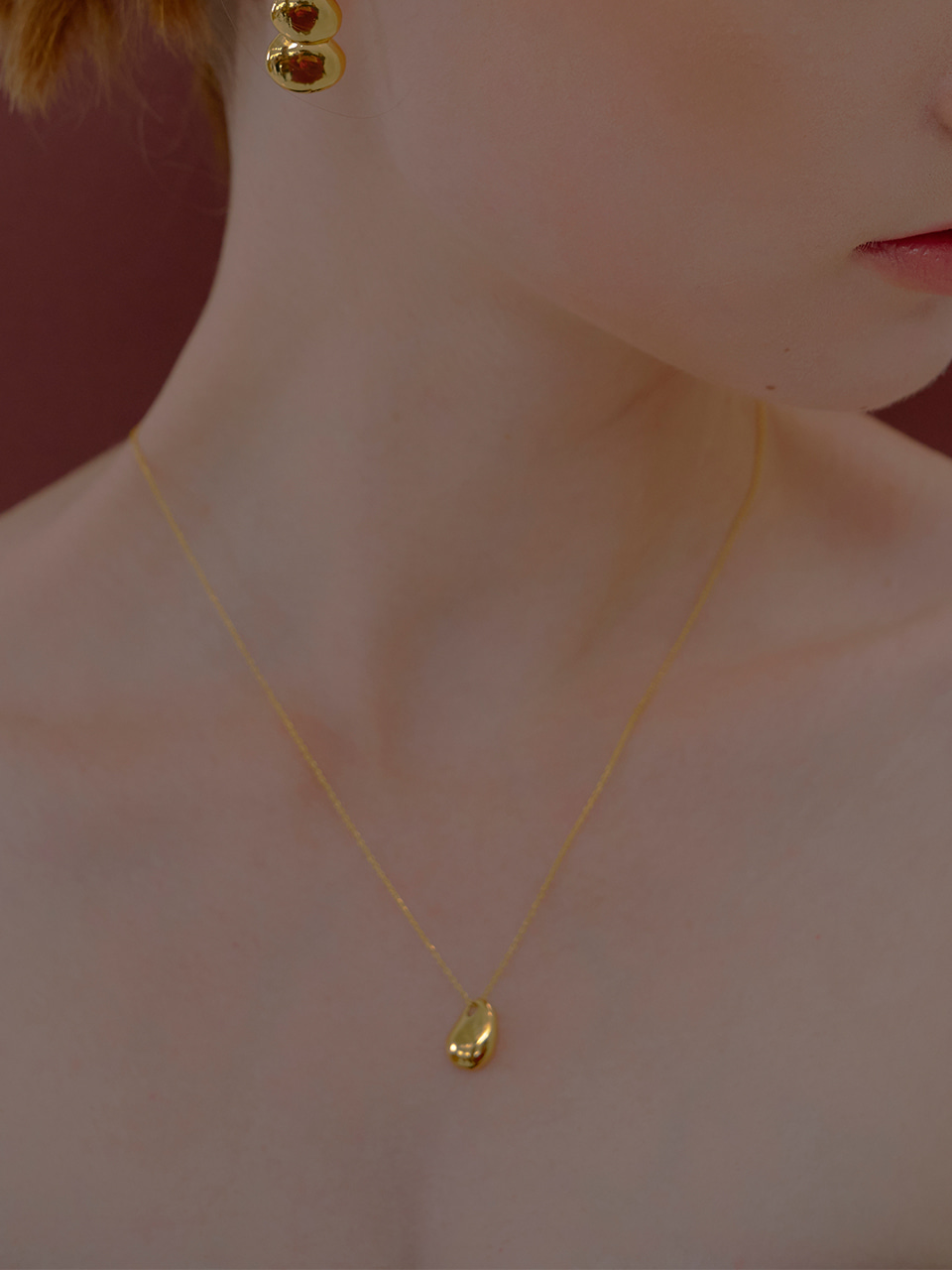 Tear Drop Necklace_Gold