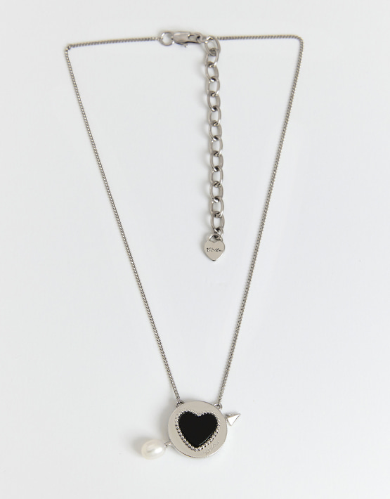 Cupid Coin Necklace_Silver