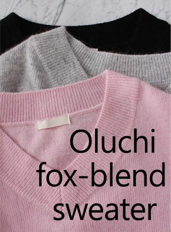 울루치 폭스-블렌드 스웨터 (3col)