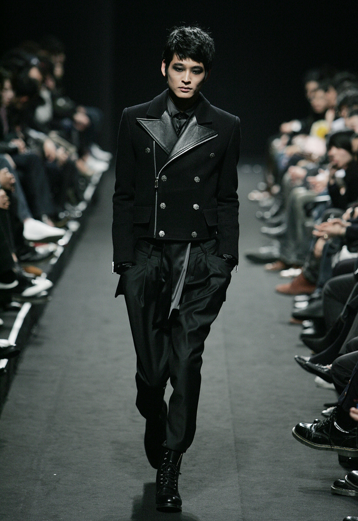 [206 HOMME BY JLDCLASSIC]★SEOUL COLLECTION★&quot;GOTH RIDER&quot;RIDER PEA-COAT TUXIDO LINE[1088]