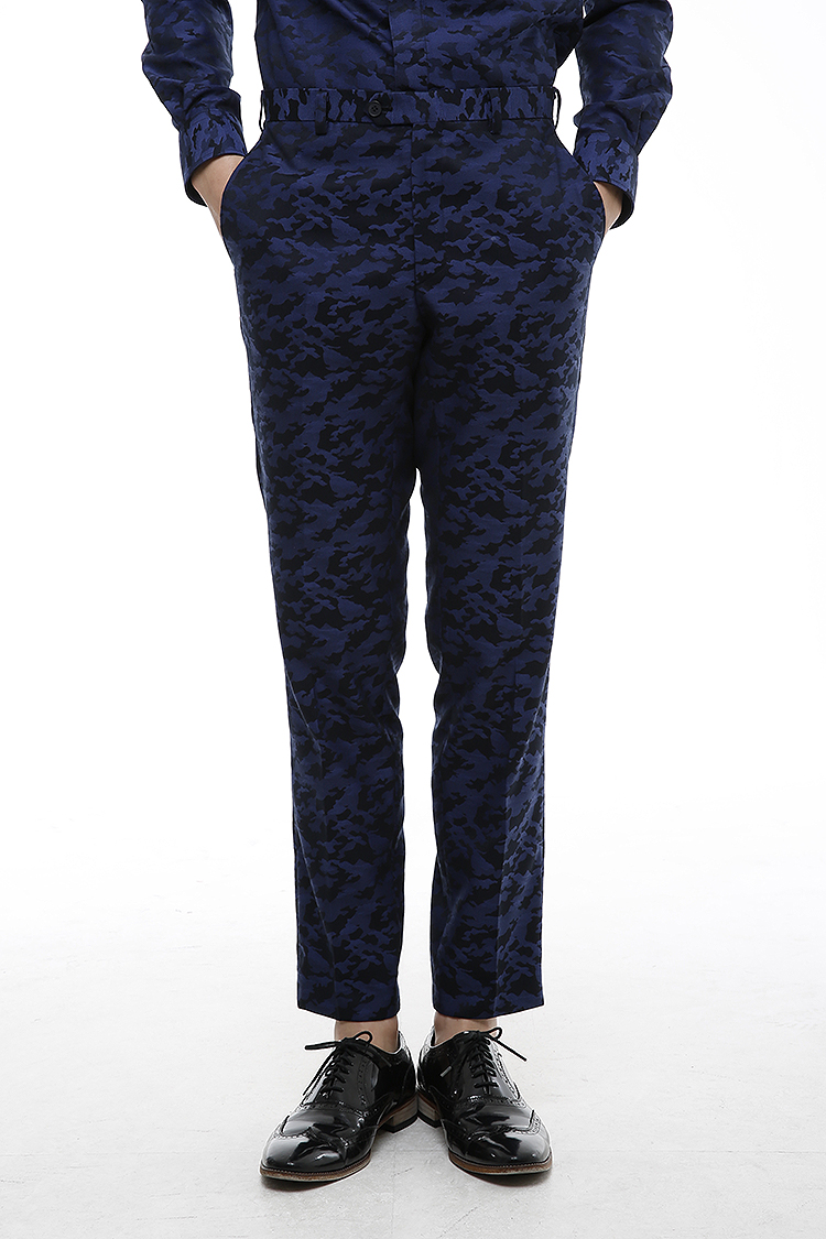 [206 HOMME]2020 S/S NEW COLLECTIONCAMOUFLAGE™ BLUE TAILORED PANTS(BT-093)