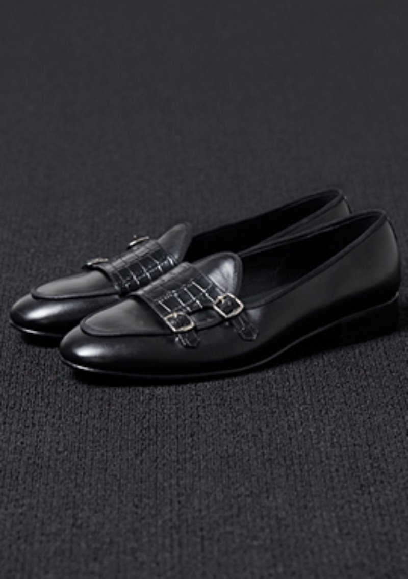 [206 HOMME]2020 S/S NEW COLLECTIONMONKSTRAPS ALLIGATOR PATTERN LEATHER LOAFERS(LEATHER 100%)(남성용 + 여성용)(SS-061)