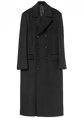 [206 HOMME BY JLDCLASSIC]SEMI-OVER FIT™ BLACK DOUBLE SUPER LONG COAT(WOOL 100%)(CT-229)