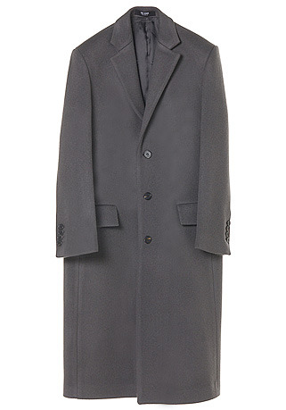 [206 HOMME BY JLDCLASSIC]CONTEMPORARY CHARCOAL-GREY 3-BUTTON LONG COAT(WOOL 100%)(CT-272)[차승원 &quot;화유기&quot; TVN 드라마 협찬]
