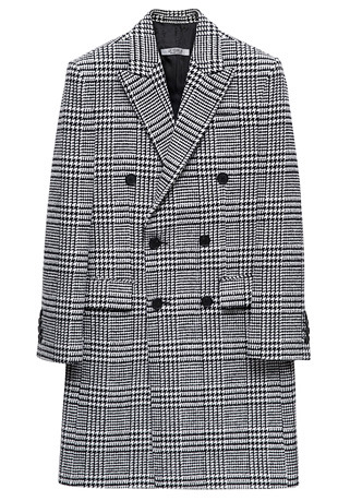 [206 HOMME BY JLDCLASSIC]HAND-MADE™ GLEN-CHECK DOUBLE COAT(WOOL 100%)MAN + WOMAN(CT-146)
