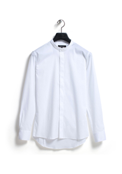 [206 HOMME]2020 S/S NEW COLLECTIONCHINA-COLLAR WHITE SLIM SHIRTS(SH-054)
